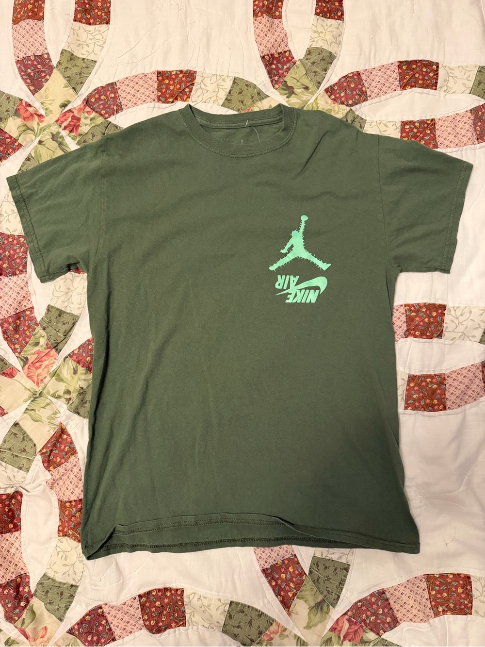 Travis Scott Cactus Jack x Air Jordan "Highest" T-shirt Green Mens Medium